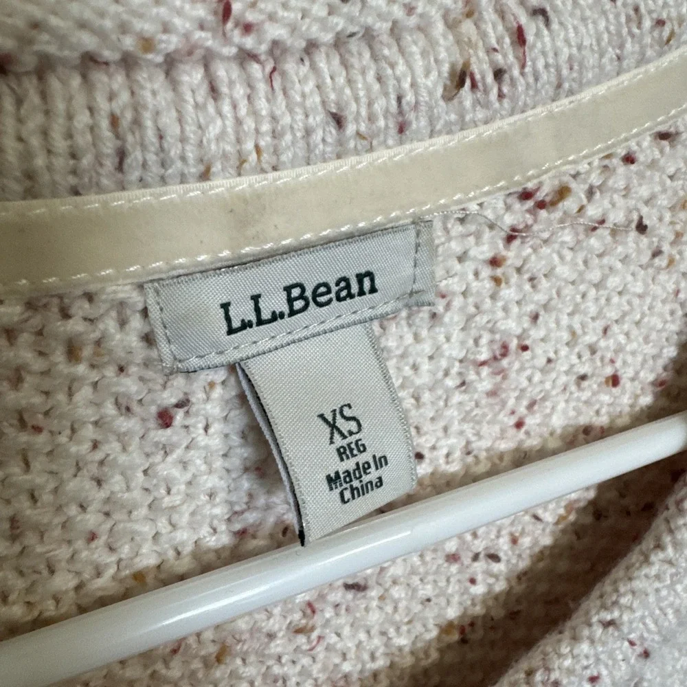 LL Bean Women's Cable Knit Sweater Size XS - Picture 4 of 6